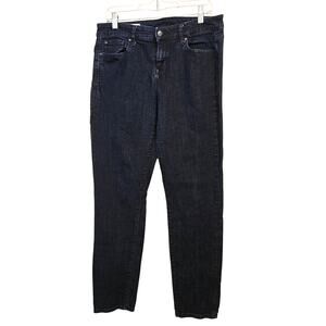 GAP 1969 Mid Rise Skinny Jeans Size 32 / 14R Dark Wash Casual